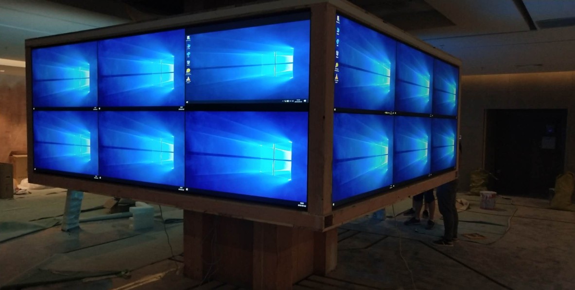 上海素希液晶拼接屏應用于?？h文化藝術中心